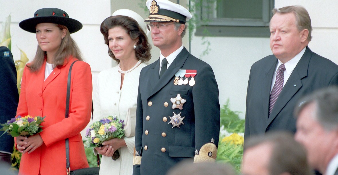 Kuningaspari ja Victoria Helsingissä 1996.